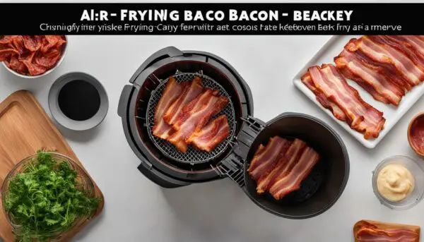 cooking bacon in an air fryer